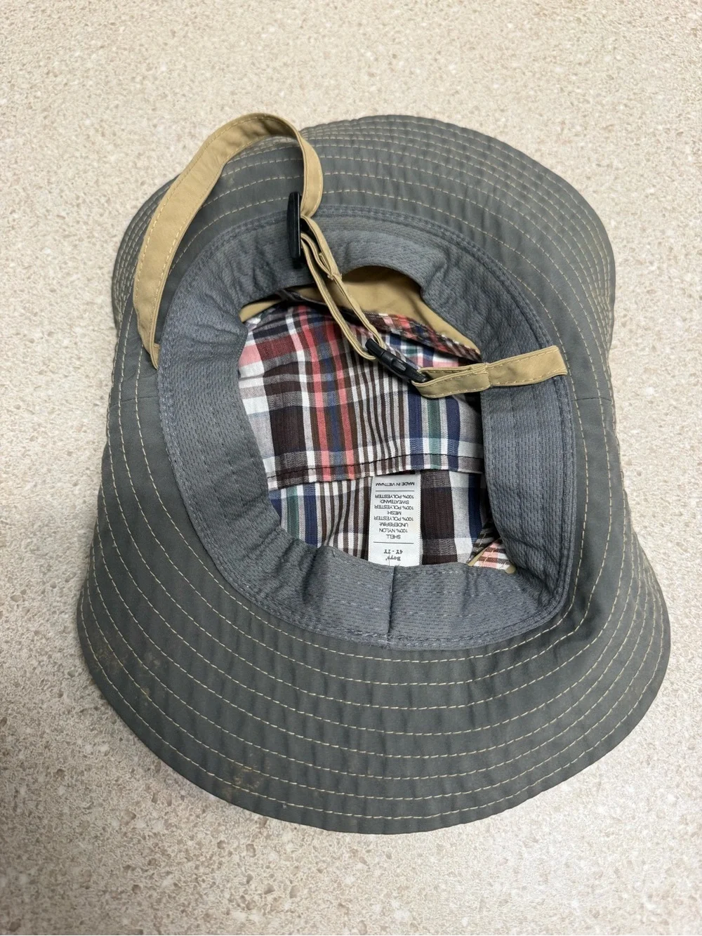 REI Tan Bucket Hat - Outdoor Sun Hat Boys Size 4Y-7Y Like New